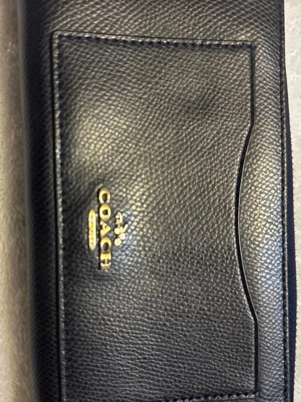 Coach Vintage Navy Blue Leather Wallet